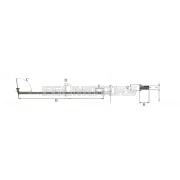 Küllőkészlet 36 darab, acél, 180mm, 2.6mm, küllőanyával, 5mm, 8mm, Hercules K 50 SE, RE, RL, SX, RX