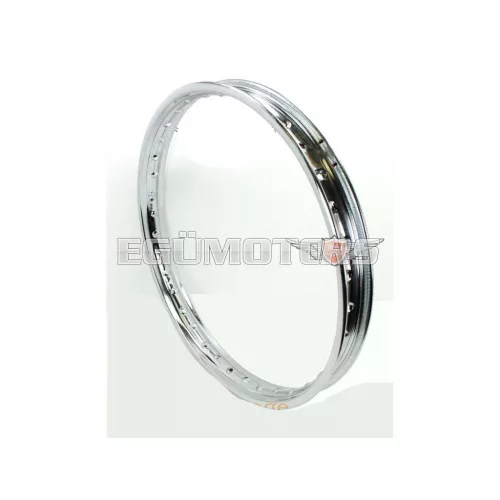 Felni krómozott 1.40 x 18, 36 furat, 6.5mm, moped, mokick, könnyű motorkerékpár