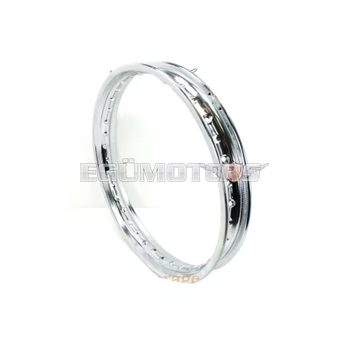 Felni krómozott 1.85 x 18, 36furat, 7mm, moped, mokick, könnyű motorkerékpár, motorkerékpár