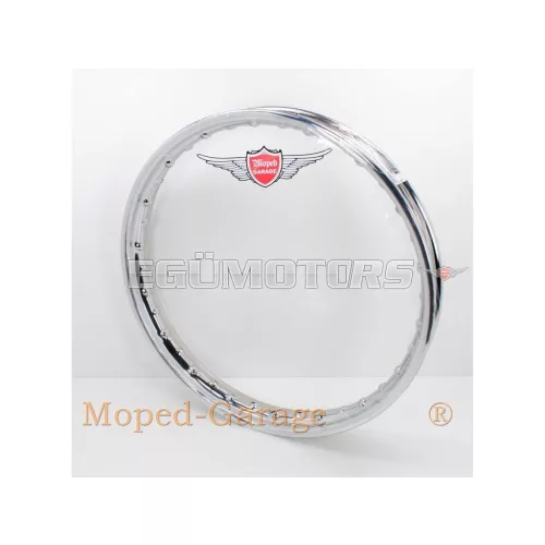 Felni krómozott 1.60 x 17, 36 furat, 6mm, moped, mokick, motorkerékpár