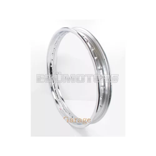 Felni krómozott 1.85 x 19, 36 furat, 7mm, moped, mokick, motorkerékpár