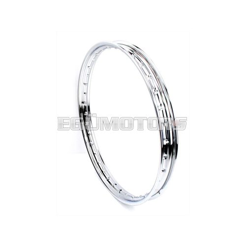 Wheel rim 1.20 x 17 inch 36 hole punched chrome for Kreidler MF, MP, Flory, Zündapp ZR, 447, Hercules Hobby Rider, P 1, MP 2, 4, M 5, DKW Mofa Moped 511, 513, 634, 632, Sport 534, Puch