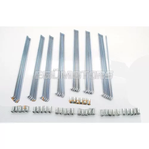 Küllő krómozott, 189mm, küllőanyával, 36 darab, Puch, MC 50, MV, VS