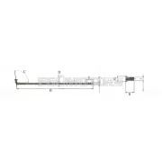 Küllő krómozott 165mm, küllőanyával, 36 darab, Crescent 2011, 2013