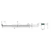 OEM Standard küllőkészlet acél 185mm, 36 darab, moped, mokick