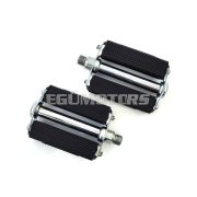 Pedál Union 685, fekete-ezüst, Zündapp, Kreidler, Hercules, Puch, KTM, DKW, Miele, NSU, Gritzner, Göricke