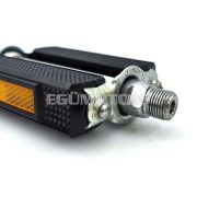 Pedál Union 685, fekete-ezüst, Zündapp, Kreidler, Hercules, Puch, KTM, DKW, Miele, NSU, Gritzner, Göricke