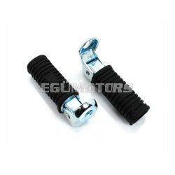   Footrest set 120mm 32mm black for Kreidler, Zündapp, Hercules, Puch, Simson, BMW, moped, moped, mokick, KKR, motorcycle