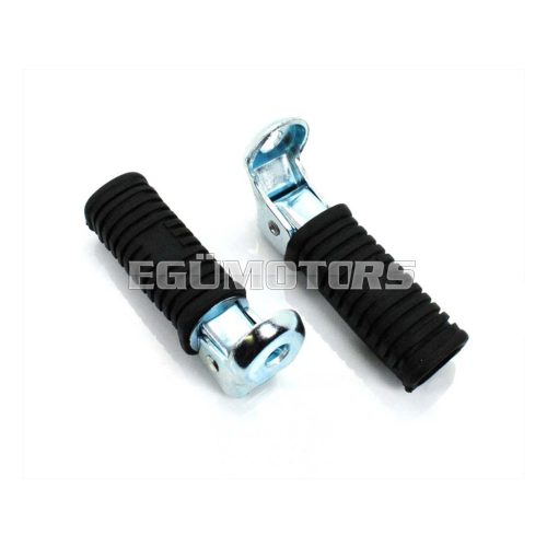 Footrest set 120mm 32mm black for Kreidler, Zündapp, Hercules, Puch, Simson, BMW, moped, moped, mokick, KKR, motorcycle