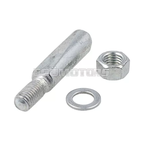 OEM Standard pedálkar ék acél, 9mm, 27mm, M7 x 13mm, Peugeot, Mobylette, Solex