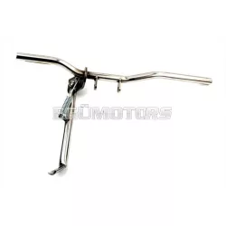   Lábtartócső rozsdamentes acél, 485mm, 18mm, oldaltámaszhoz, Zündapp, GTS 50, KS C 50 Sport, Super, CS