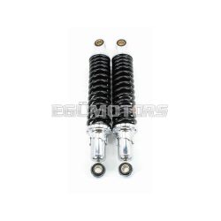   Shock absorber set 310mm chrome black for Zündapp GTS C 50 Sport KS