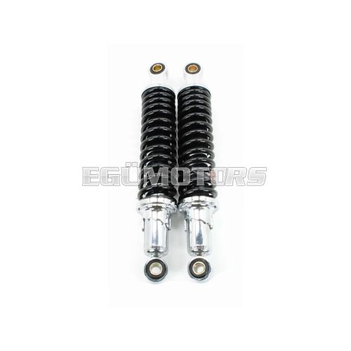 Shock absorber set 310mm chrome black for Zündapp GTS C 50 Sport KS