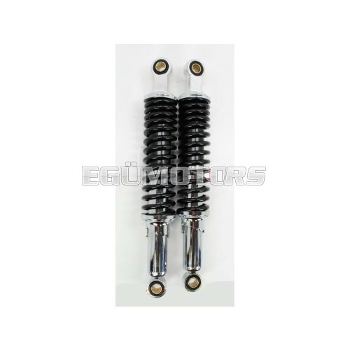 Shock absorber set 335mm chrome black