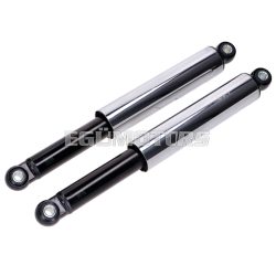   Shock absorber set 360mm 10mm chrome/black for Kreidler Florett K54 egg tank