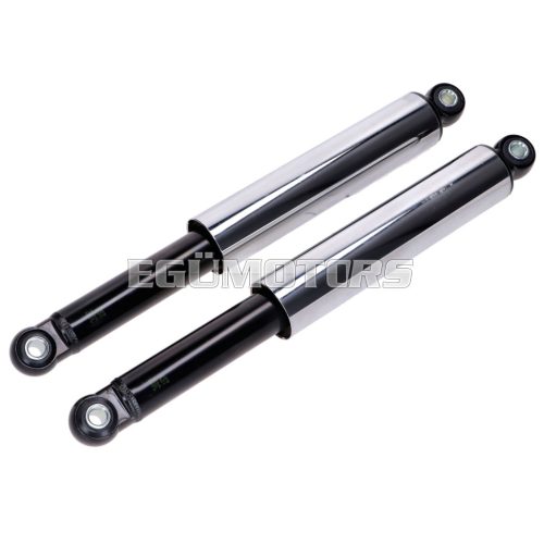 Shock absorber set 360mm 10mm chrome/black for Kreidler Florett K54 egg tank