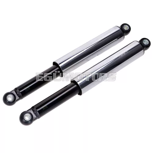 Lengéscsillapító készlet 360mm, 10mm, krómozott, fekete, Kreidler Florett Mustang/Cross 50 (K54/512) 74-77