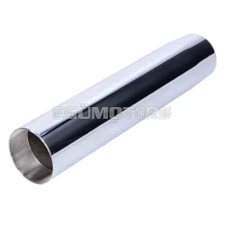   OEM Standard lengéscsillapító hüvely krómozott, 205mm, Kreidler Florett, Eiertank, LF, LH, RS, RM, TM