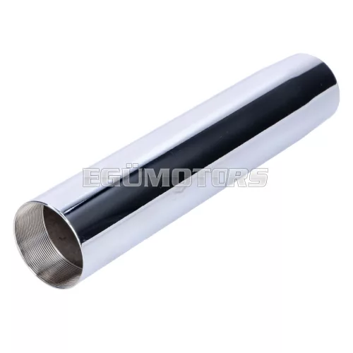 OEM Standard lengéscsillapító hüvely krómozott, 205mm, Kreidler Florett, Eiertank, LF, LH, RS, RM, TM