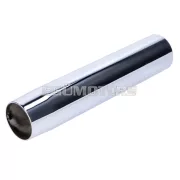 OEM Standard lengéscsillapító hüvely krómozott, 205mm, Kreidler Florett, Eiertank, LF, LH, RS, RM, TM