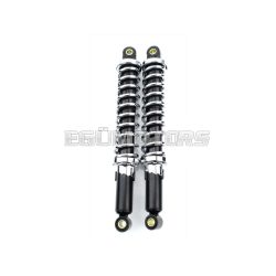   Shock absorber set 340mm Black Adjustable 10mm 8mm for Puch Maxi S, Zündapp, Kreidler, Hercules, Moped, Mokick, Moped