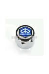 Chrome nut with logo for Piaggio Vespa, Ciao moped, moped
