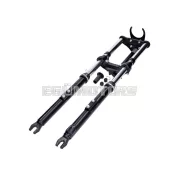 Teleszkópvilla fekete rugózással, 650mm, sárvédő tartóval, Peugeot 103 SP SPX RCX