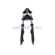 Teleszkópvilla fekete rugózással, 650mm, sárvédő tartóval, Peugeot 103 SP SPX RCX