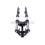 Teleszkópvilla fekete rugózással, 650mm, sárvédő tartóval, Peugeot 103 SP SPX RCX