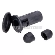 Teleszkópvilla fekete rugózással, 650mm, sárvédő tartóval, Peugeot 103 SP SPX RCX