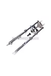 Sport első villa, krómozott, rugóval, 650mm, sárvédő tartóval, Peugeot 103 SP SPX
