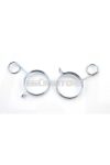 Retaining clamp set for telescopic fork bellows d=35-38mm for moped, moped