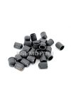 Valve cap plastic black 25 pieces for moped, moped, mokick