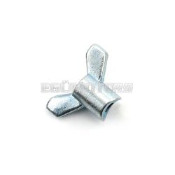   Wing nut steel for Zündapp Bergsteiger, Combinette, Super Sport C 50, CS, CX, Hai, ZD, ZL, GTS, KS, R 50 Type 561, RS 561