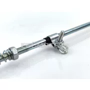 Fékrudazat acél 480mm, féklámpa rugótartóval, Hercules Prima M, Zündapp, Puch, Miele, DKW, KTM, Rixe, Sachs moped, mokick