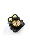 Black brake caliper with brake pads for Kreidler, Florett RS, RMC