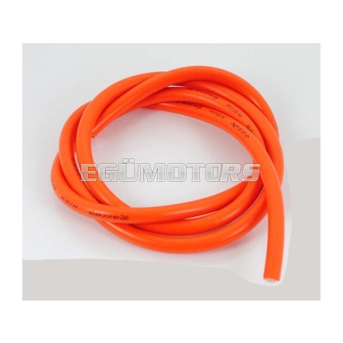 Ignition cable orange 100 cm 7mm for Bergsteiger M 50 Mofa 25, Automatic Mofa, ZA, ZB, ZD 10, 20, TS, ZR CS, CX, Hai, GTS, C, Hercules MX 1, Prima, M, Kreidler Florett, Flory, MF, Puch Moped