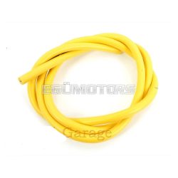  Ignition cable silicone 1 meter yellow 7mm for Zündapp, Kreidler, Hercules, Puch, KTM, DKW, moped, scooter, motorcycle