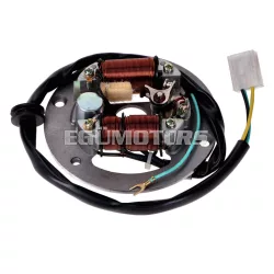   OEM Standard generátor / gyújtás gyújtóarmatúrával, 4-utas csatlakozóval, Yamaha RD, DT, DX, TY 50, FS 1