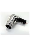 Spark plug cap metal-black type OKS 14-3 for TESLA 14-3, Peugeot 101, 102, 103, Mobylette, moped, moped