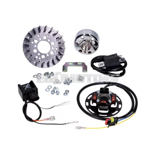 Gyújtás 60W, 71mm, 15x11mm, Zündapp Bergsteiger M 25, 50, C 50 Super, Sport, Super Combinette 429, 433, Sport 3 sebességes