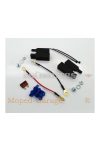 Battery terminal distributor 10 cm black for moped, moped, mokick