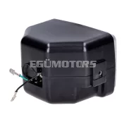 Fényszóró téglalap, fekete, 130mm, Tomos A35, moped, mokick