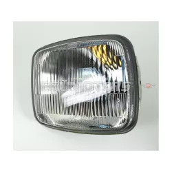   Fényszóró betét 140mm,129x112mm, üveglencsés, Puch Lido, Yamaha robogó