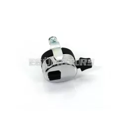   Kapcsolóház műanyag, matt fekete, krómozott rögzítőbilinccsel, Zündapp, Kreidler, Hercules, Puch, DKW, KTM, Rixe, Sachs, Simson