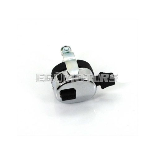 Switch plastic housing matt black chrome mounting clamp for Zündapp, Kreidler, Hercules, Puch, DKW, KTM, Rixe, Sachs, Simson