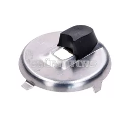   Gyújtáskapcsoló fedél, alumínium, ezüst, Simson, Duo 4/1, 4/2, KR 51/1, 51/2, SR4-2, SR4-3, SR4-4