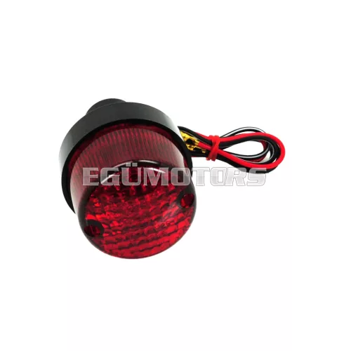 Kerek hátsó lámpa, enduro, Chopper, moped, mokick, motorkerékpár