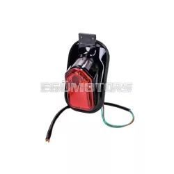   Hátsó lámpa rendszámtábla tartó 150mm, 85mm, 100mm, 50mm, 6 Volt 12 21 Watt 5, Harley, chopper, motorkerékpár átalakításhoz