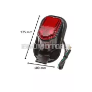 Hátsó lámpa rendszámtábla tartó 150mm, 85mm, 100mm, 50mm, 6 Volt 12 21 Watt 5, Harley, chopper, motorkerékpár átalakításhoz